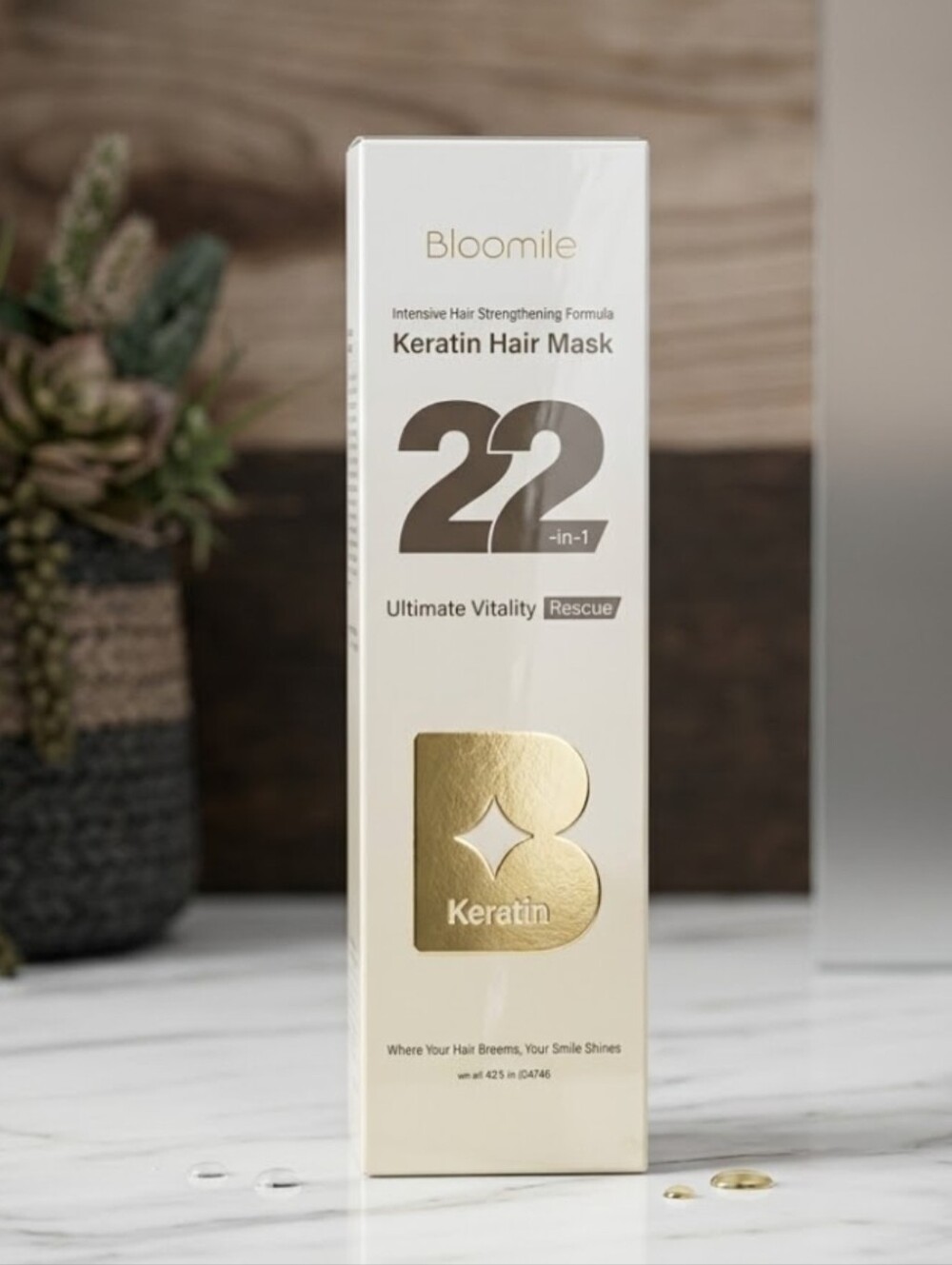 Bloom Gold Keratin Hair Mask 22-in-1